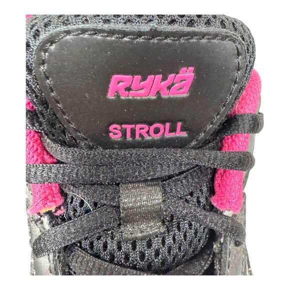 Ryka Womens Stroll Athletic Shoes Black Pink Size 9W 9 Wide Walking Tennis Shoes - Picture 7 of 11